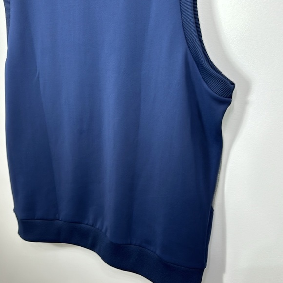 Bobby Jones Rule 18 Performance Fabric Navy Quarter Zip Vest size XL. NWT. - Picture 11 of 12